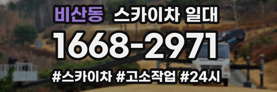 비산동 스카이차 일대