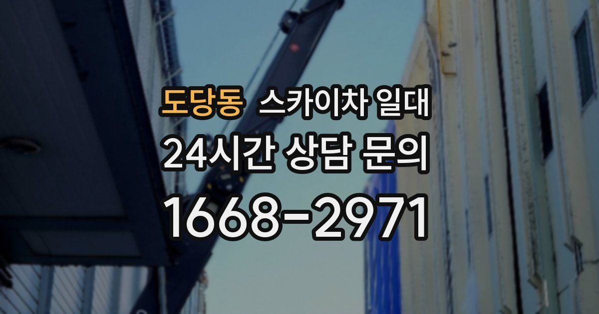 도당동 스카이차 일대