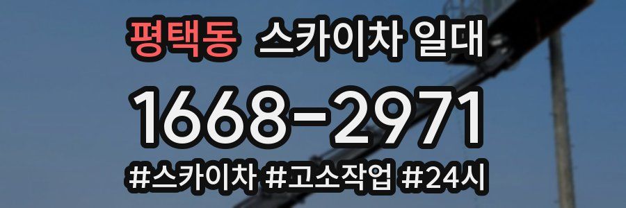 평택동 스카이차 일대
