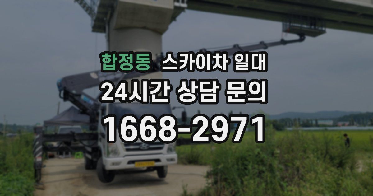 합정동 스카이차 일대
