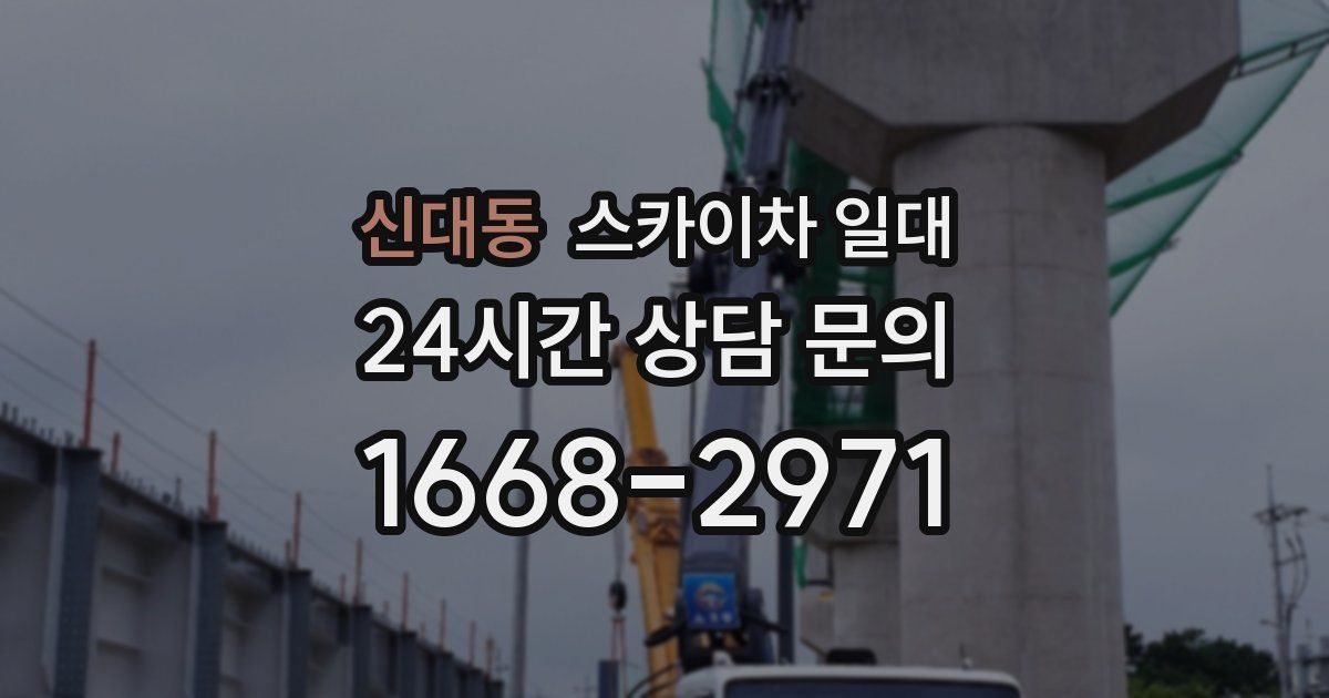 신대동 스카이차 일대