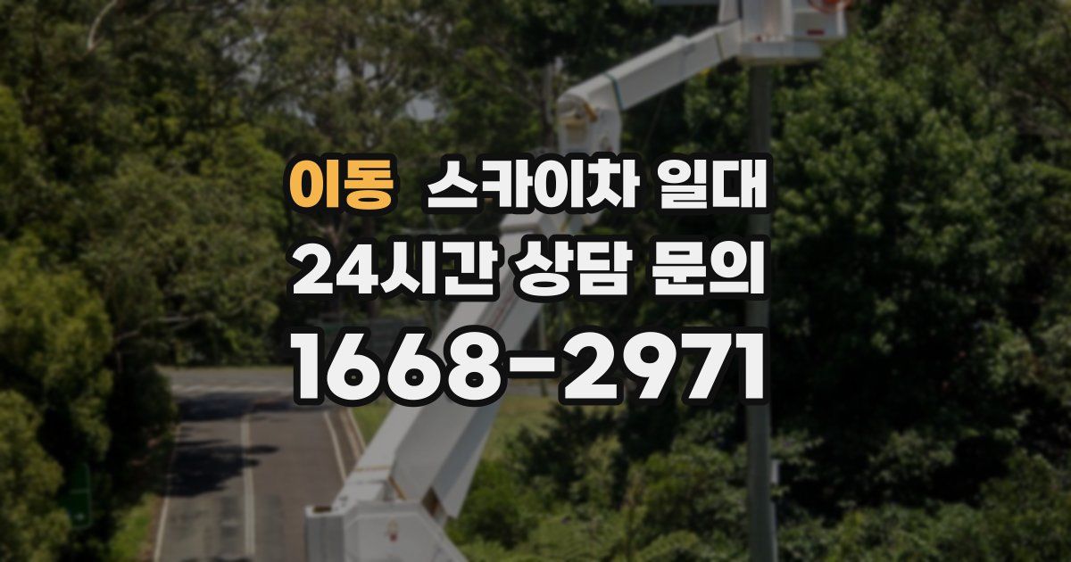 이동 스카이차 일대
