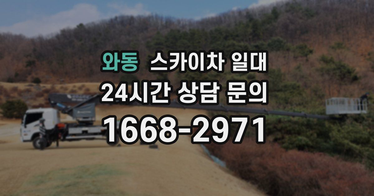 와동 스카이차 일대