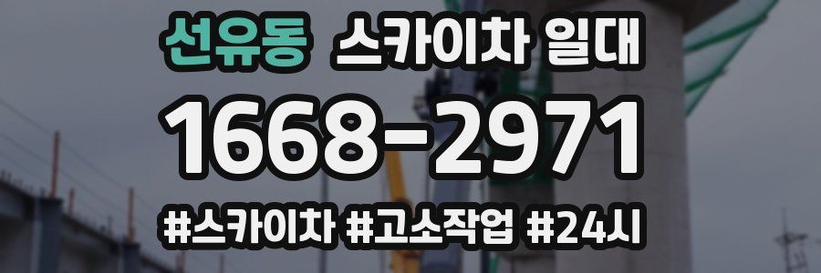 선유동 스카이차 일대