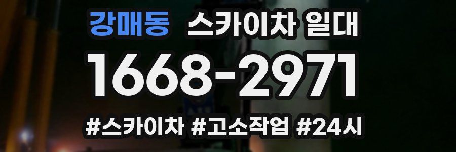 강매동 스카이차 일대