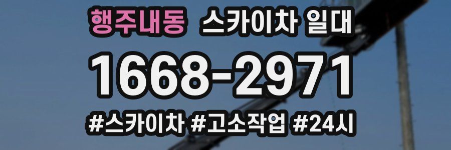 행주내동 스카이차 일대
