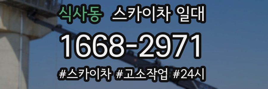 식사동 스카이차 일대