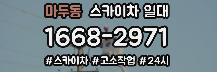 마두동 스카이차 일대
