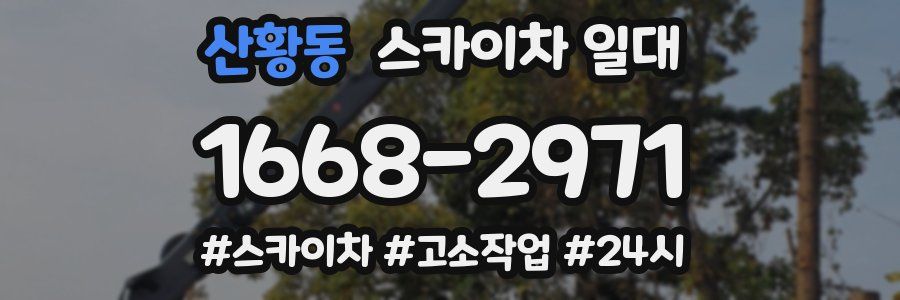 산황동 스카이차 일대