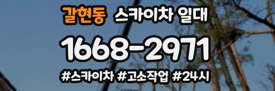 갈현동 스카이차 일대