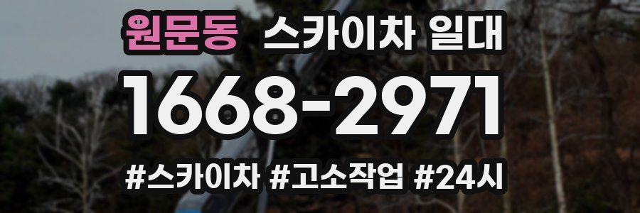 원문동 스카이차 일대