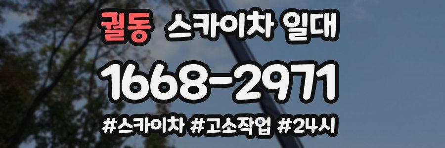 궐동 스카이차 일대