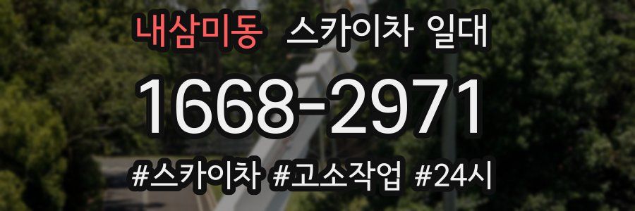 내삼미동 스카이차 일대