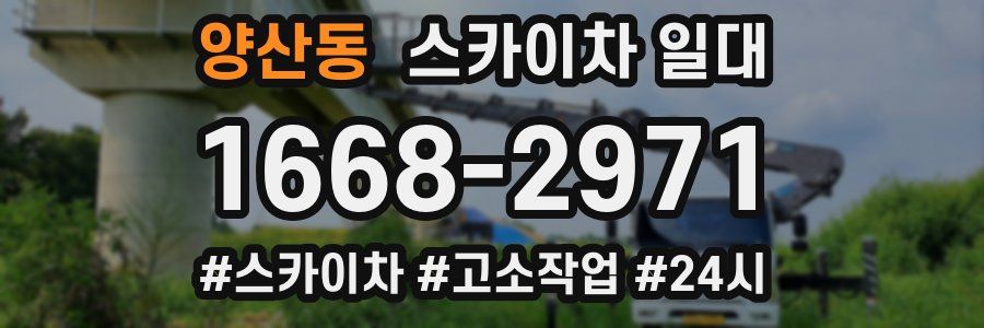 양산동 스카이차 일대