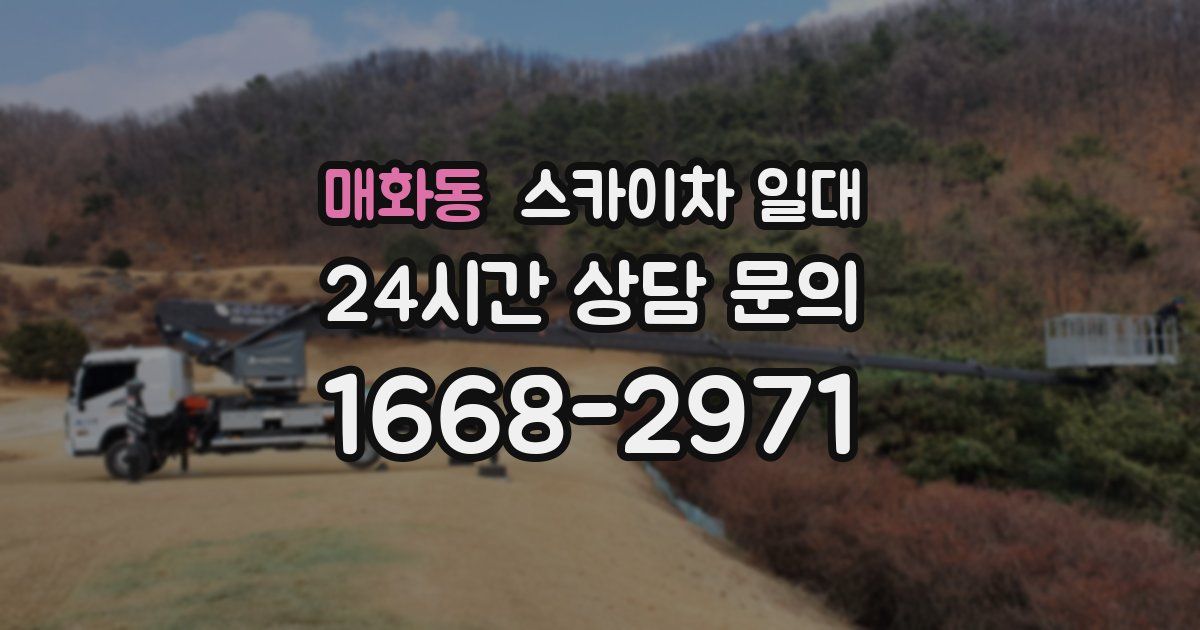 매화동 스카이차 일대