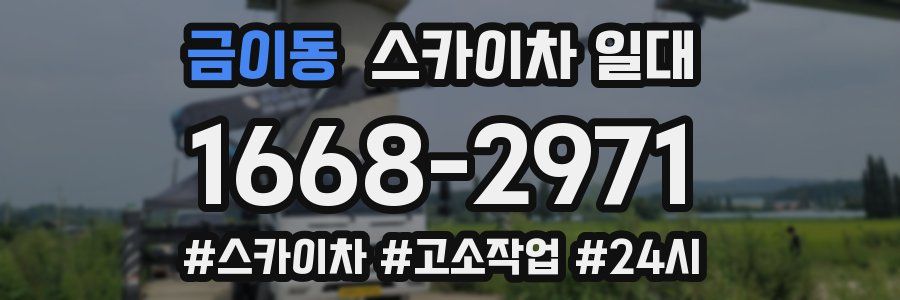 금이동 스카이차 일대