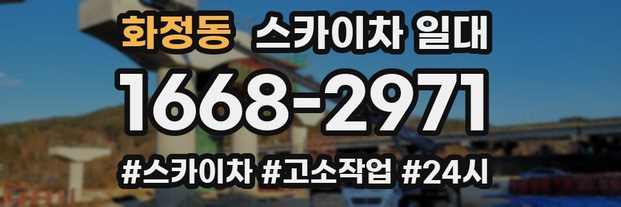화정동 스카이차 일대