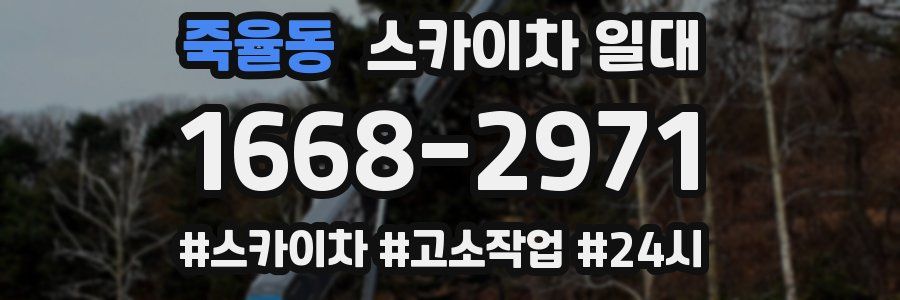 죽율동 스카이차 일대
