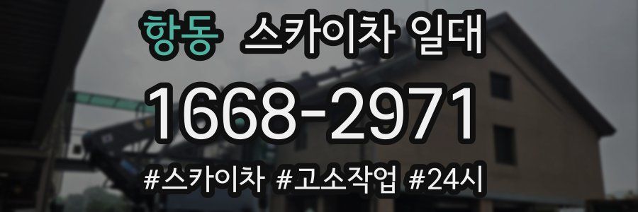 항동 스카이차 일대