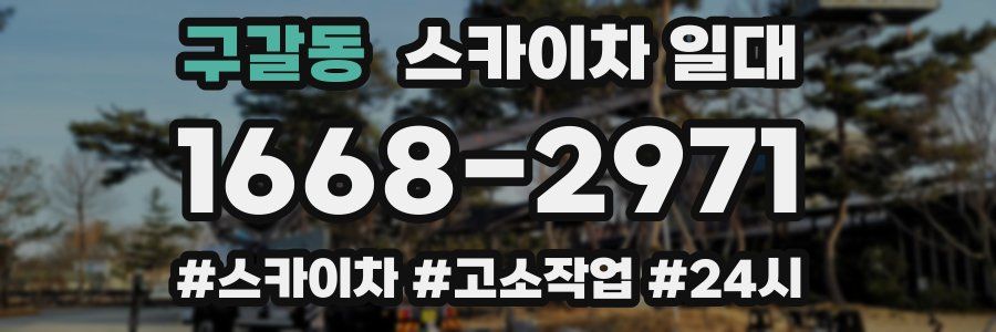 구갈동 스카이차 일대