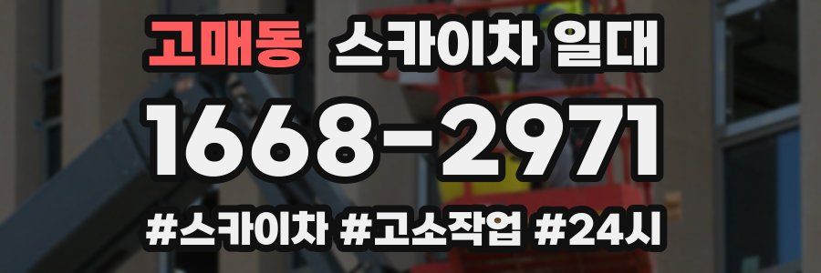 고매동 스카이차 일대