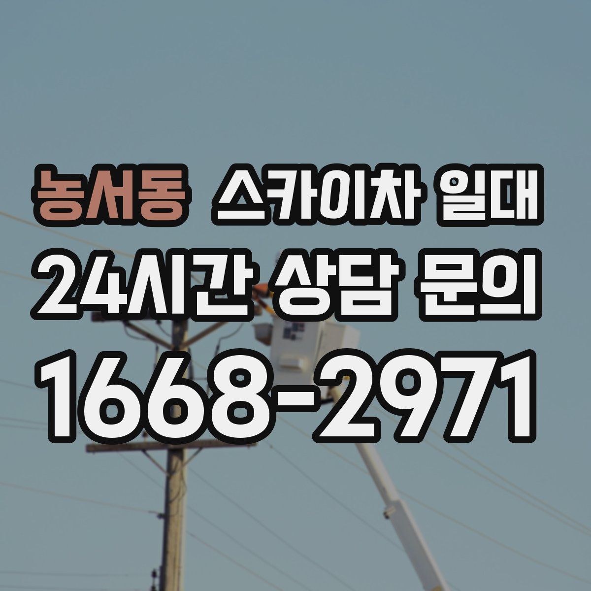 농서동 스카이차 일대