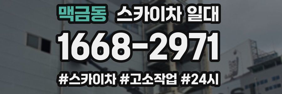 맥금동 스카이차 일대