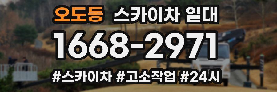 오도동 스카이차 일대