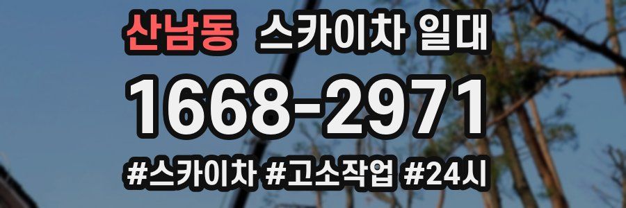 산남동 스카이차 일대