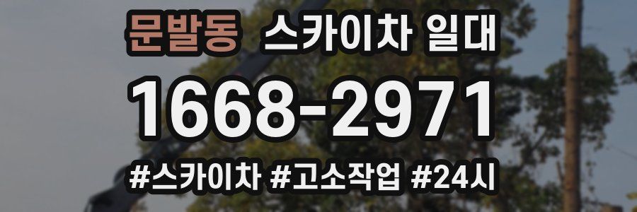 문발동 스카이차 일대