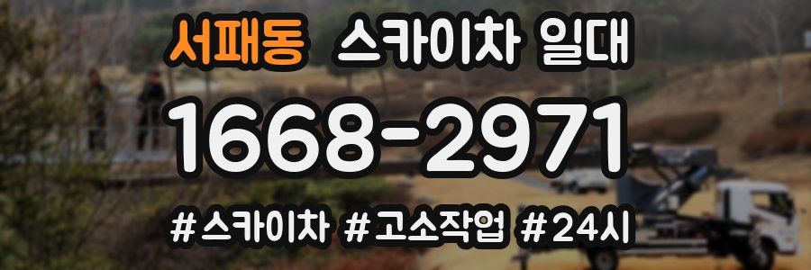 서패동 스카이차 일대