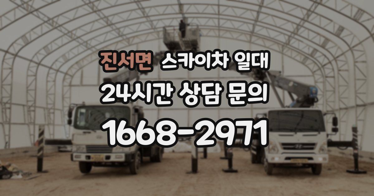 진서면 스카이차 일대
