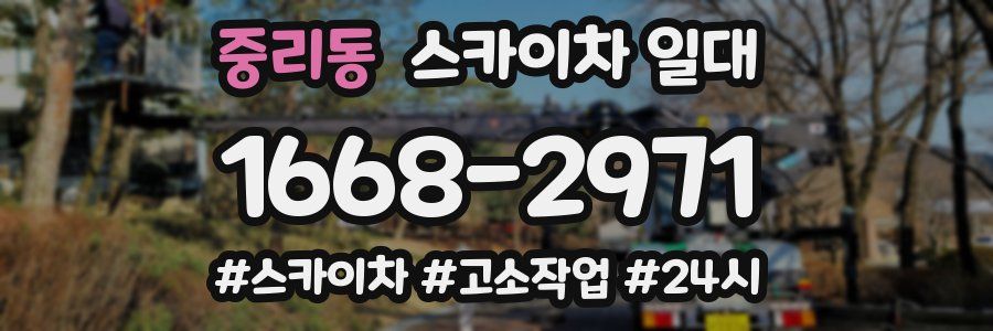 중리동 스카이차 일대