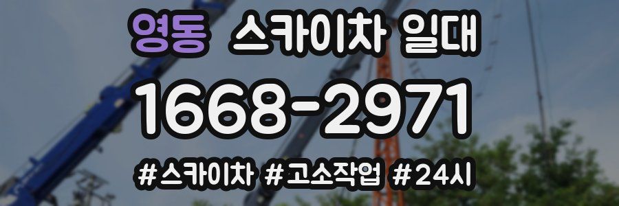 영동 스카이차 일대