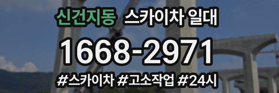 신건지동 스카이차 일대