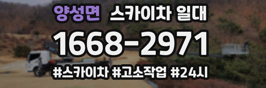 양성면 스카이차 일대