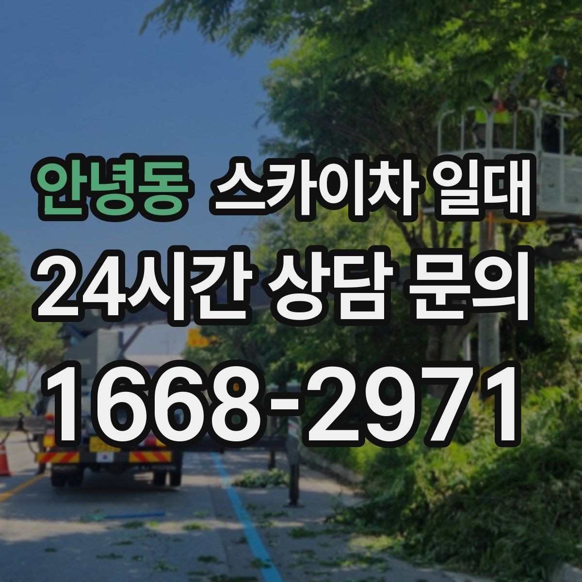 안녕동 스카이차 일대 작업 전 업체와 확인할 계약 내용