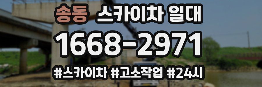 송동 스카이차 일대
