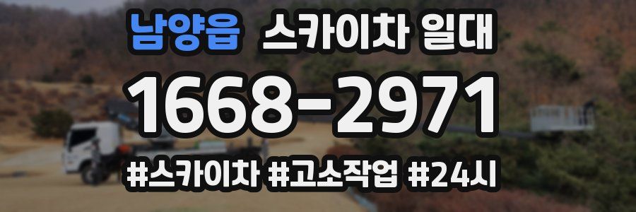 남양읍 스카이차 일대