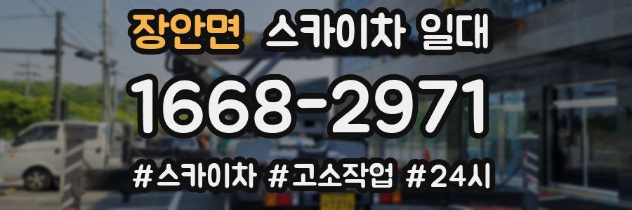 장안면 스카이차 일대
