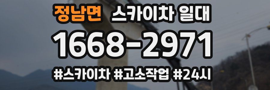 정남면 스카이차 일대
