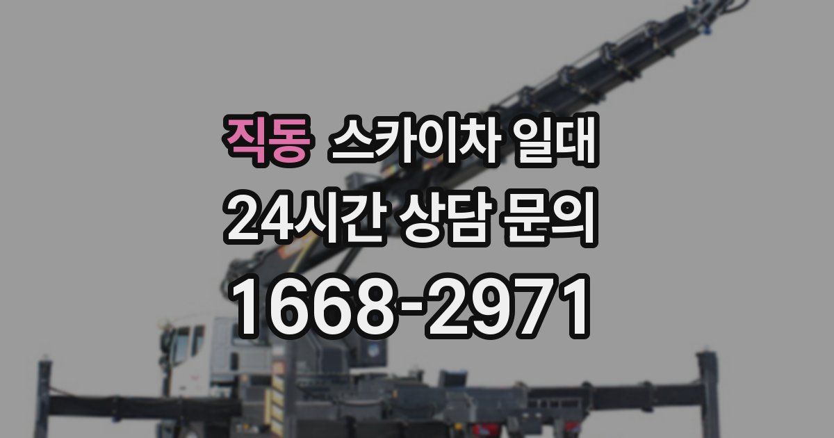 직동 스카이차 일대