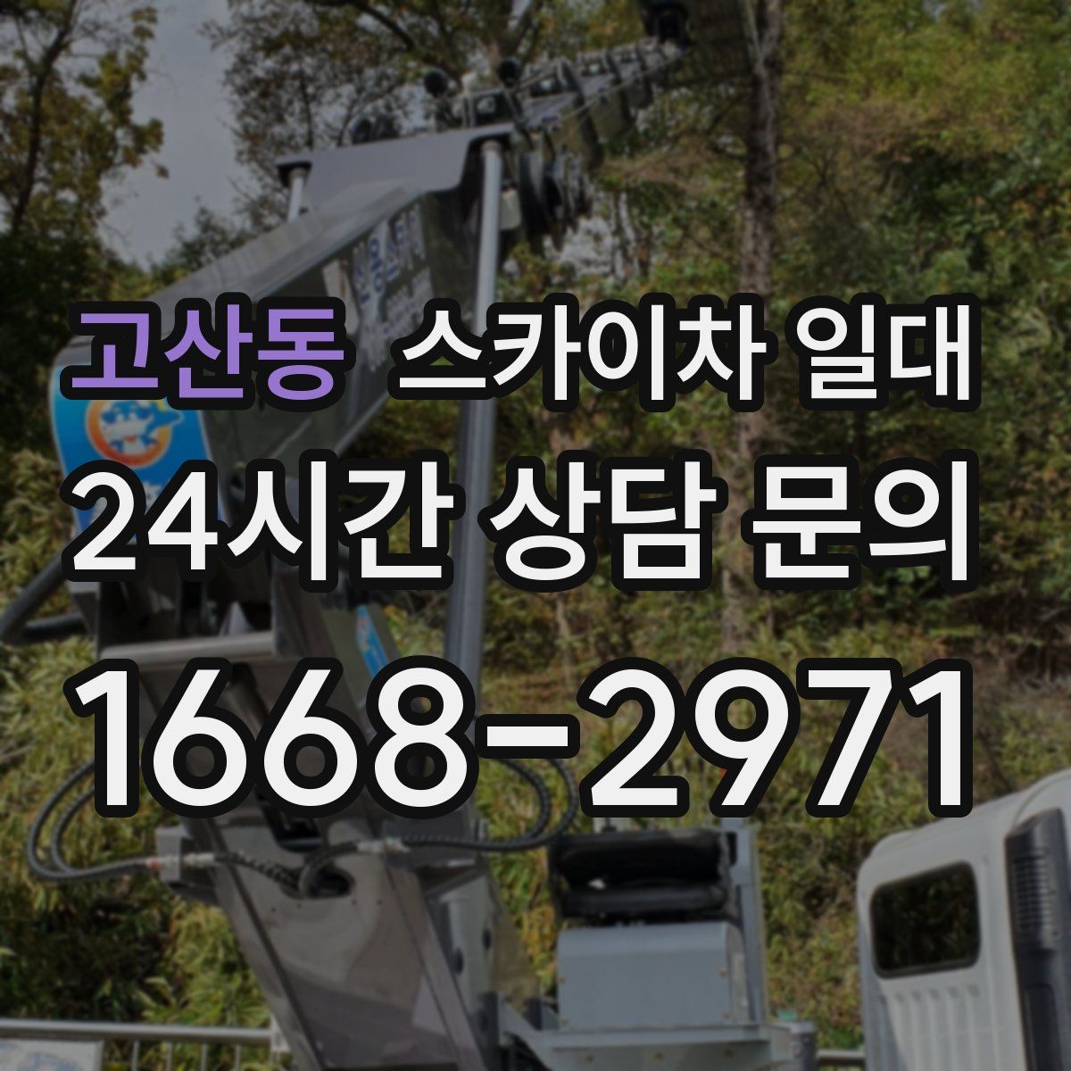 고산동 스카이차 일대