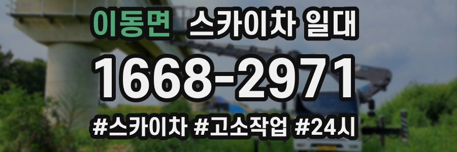 이동면 스카이차 일대
