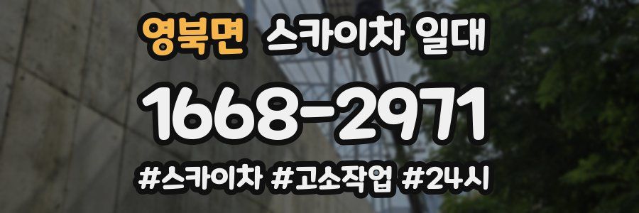 영북면 스카이차 일대