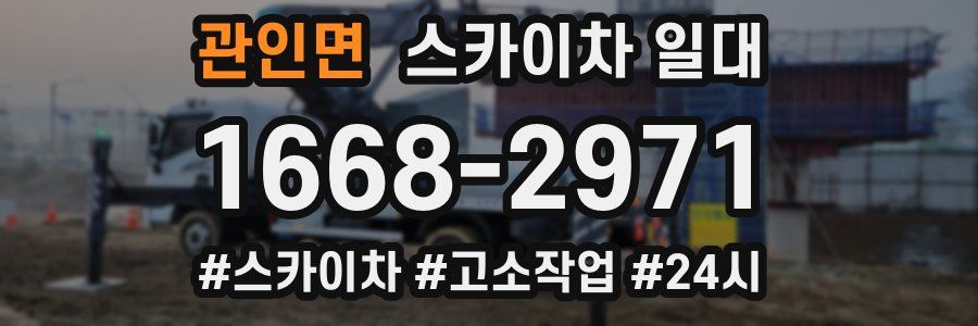 관인면 스카이차 일대