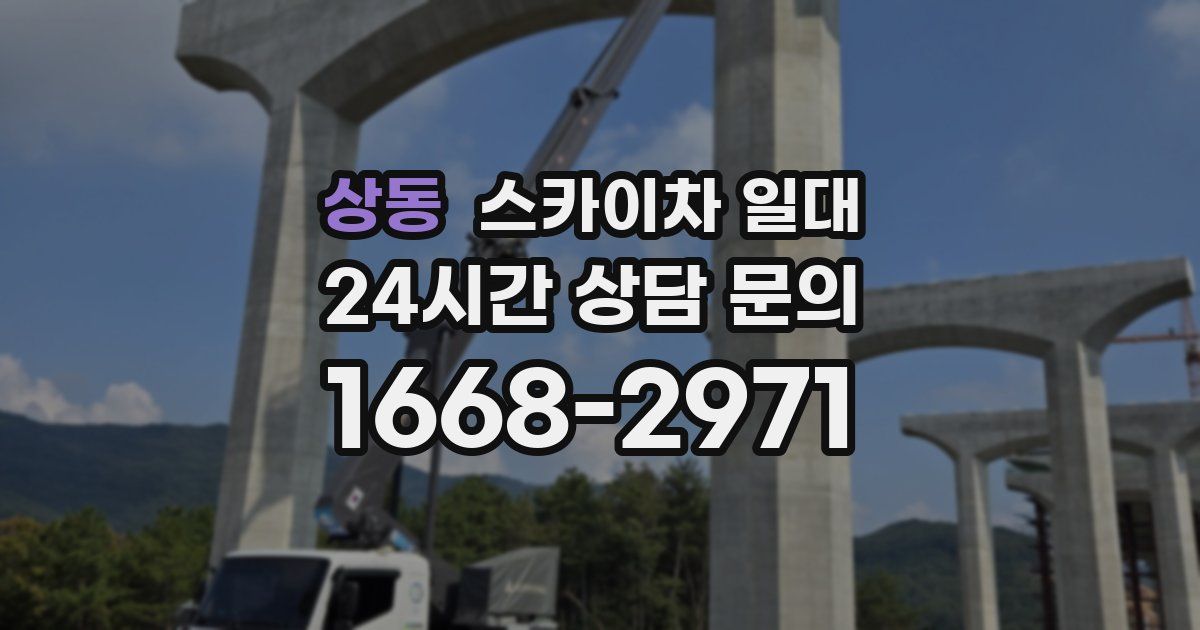상동 스카이차 일대