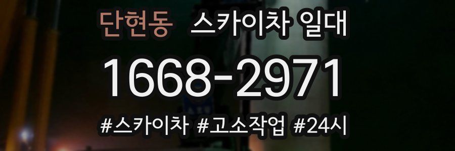 단현동 스카이차 일대