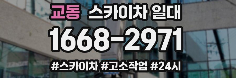 교동 스카이차 일대