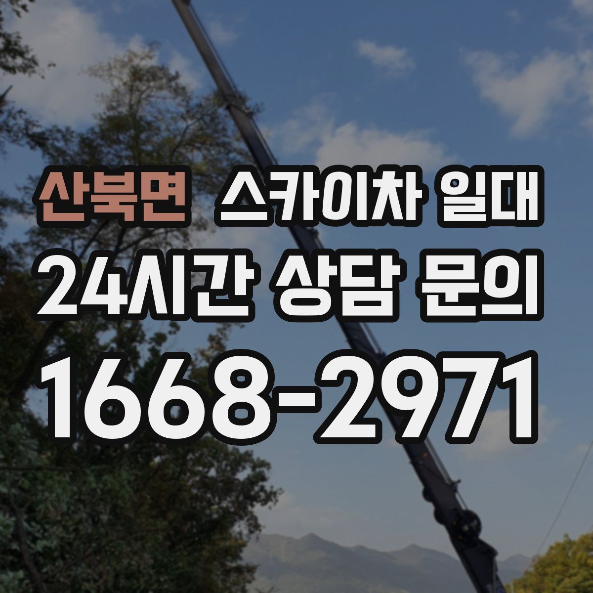 산북면 스카이차 일대